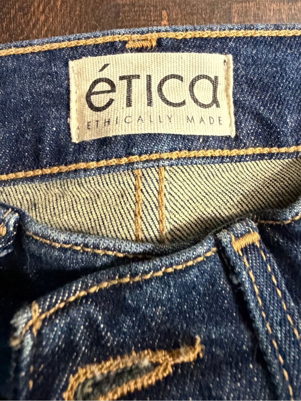 Etica Anya Dark Wash High Waist Jeans